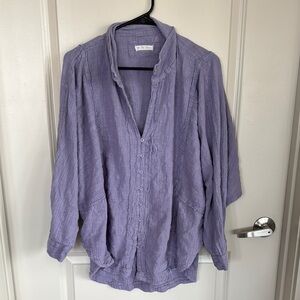 We The Free purple button down tunic